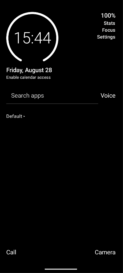 Screenshot of MinimalHome — Minimalist Android Launcher